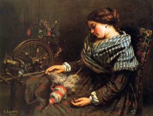 De Artibus Sequanis, Gustave Courbet, La Fileuse endormie