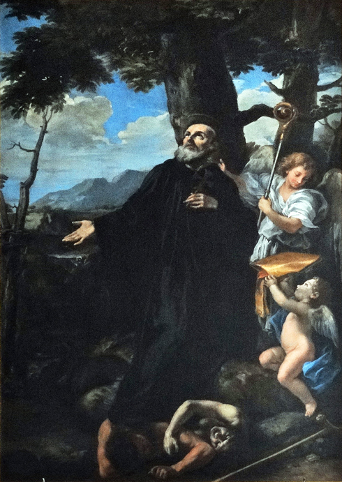 Guillaume Courtois,San Giovanni sous le hêtre de Vallombrosa