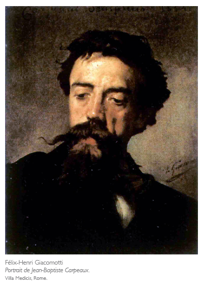 Félix-Henri Giacomotti, Portrait de Jean-Baptiste Carpeaux, Villa Medicis, rome