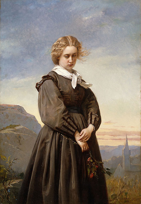 Constant Mayer, Love's Melancholy, 1866, Art Institute, Chicago