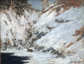 De Artibus Sequanis, Gustave Courbet, Paysage de neige dans le Jura avec chevreuil