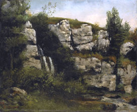 De Artibus Sequanis, Gustave Courbet, Le Paysage avec rochers et chute d'eau