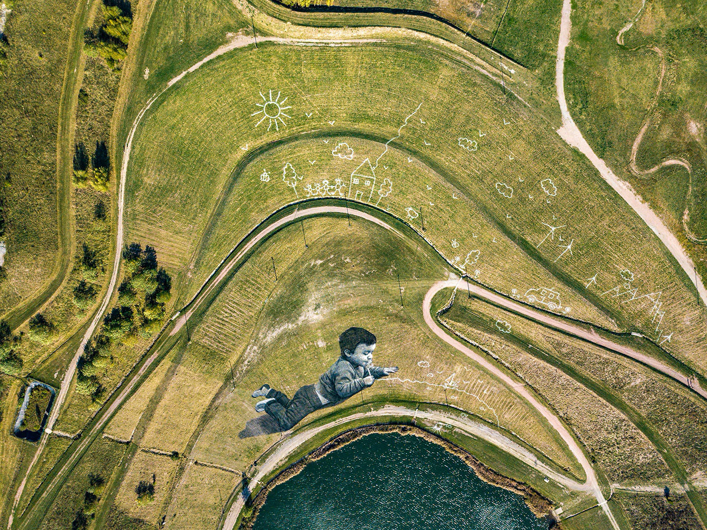 Saype, Land Art