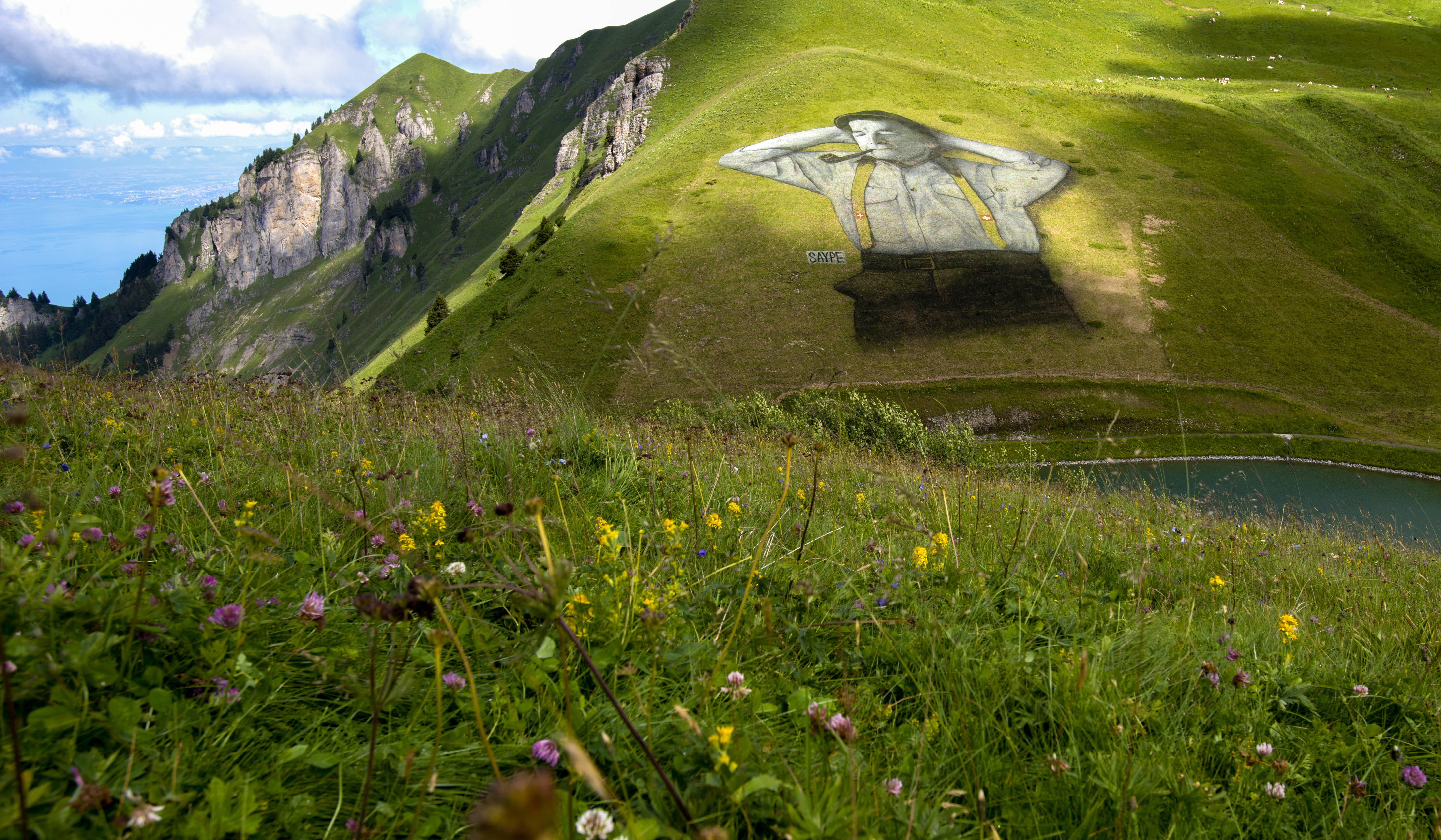 Saype, Land Art