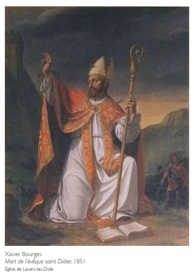 Xavier Bourges, La mort de saint Didier, église de Lavans-les-Dole, Jura