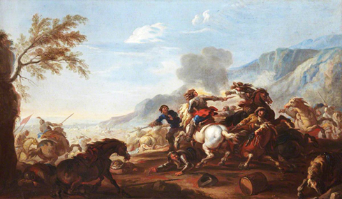 Jacques Courtois, Scène de bataille