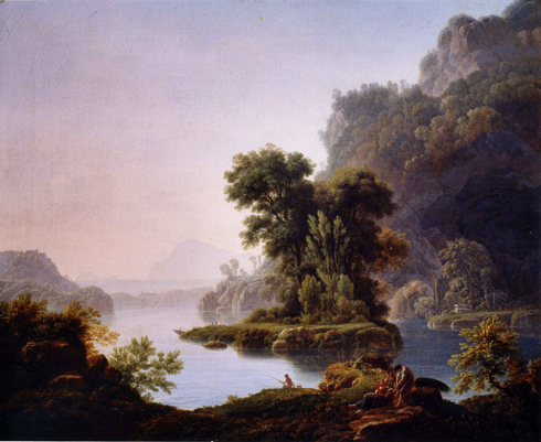 Jean-Pierre Péquignot, Paysage avec un lac. 